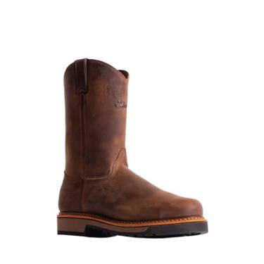 Imagem de Abilene Silverado Bota masculina Western 25,4 cm bico de aço marrom, Marrom, 8 Wide