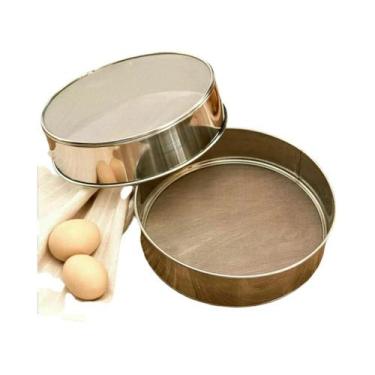 Imagem de Peneira Redonda De Aço Inoxidável DIY, Filtro De Óleo De Malha Fina, F