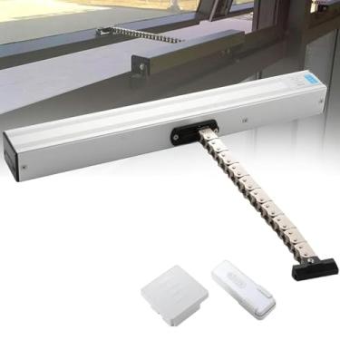 Imagem de Abridor de janela elétrico inteligente com controle remoto, curso ajustável 300-1000 mm, força 400N, ideal para claraboias e estufas, operação silenciosa da corrente