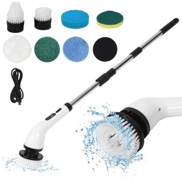 Imagem de Sunydog Lavadora Elétrica Com Cabo de Extensão Ajustável para Limpeza Profunda, Tempo de Funcionamento 90 Minutos, Escova Limpeza Chuveiro Sem Fio para Banheira