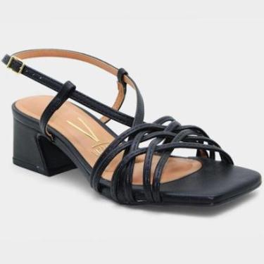 Imagem de Sandália Vizzano   Salto Baixo Bloco Feminina-Feminino