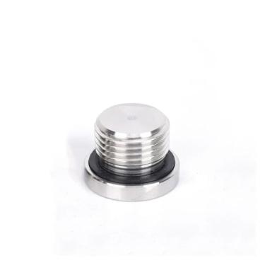 Imagem de 1/20.3 cm 1/10.2 cm 3/20.3 cm 1/5.1 cm 3/10.2 cm BSP rosca macho métrica aço inoxidável 316 soquete sextavado ED tampa de extremidade anel de vedação Flange encaixe de tubulação (Borracha, M10x1)