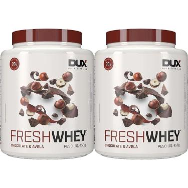 Imagem de Kit 2X Fresh Whey - 450g Chocolate e Avelã - Dux Nutrition-Masculino