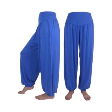 Imagem de Calças De Yoga Harem De Cintura Alta E Largas Para Mulheres, Roupas Pa