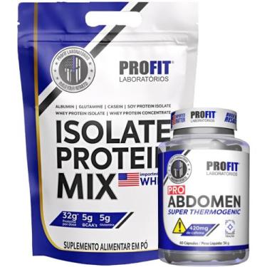 Imagem de Whey Isolado 1,8kg + Termogênico Pro Abdomen 60 Cápsulas - Profit, Cho
