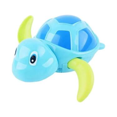 Imagem de Brinquedos De Banho Para Bebês, Tartaruga De Desenho Animado Fofa, Bri