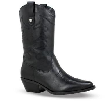 Imagem de Bota Feminina Bottero Country Couro Atanado Preta - 3463-Feminino