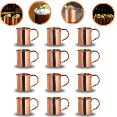 Imagem de Kit Jogo 2, 4, 6, 12 Canecas Moscou Mule 420ml Inox Amordicaneca Resis