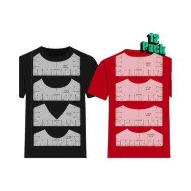 Imagem de Réguas De Alinhamento De Vinil Para Camisetas: Ferramentas De Costura 