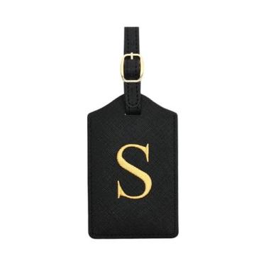 Imagem de Etiqueta De Bagagem Durável Em Couro PU Com Capa E Compartimento Para 