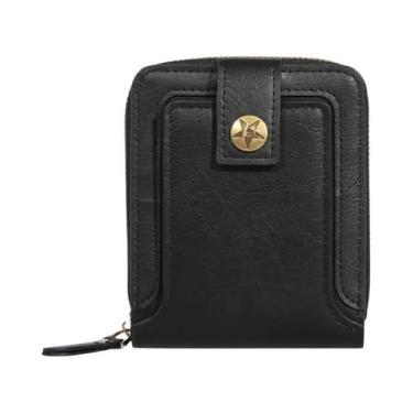 Imagem de Carteira Masculina Com Zíper E Fivela, Estampa De Árvore, Porta-Cartõe