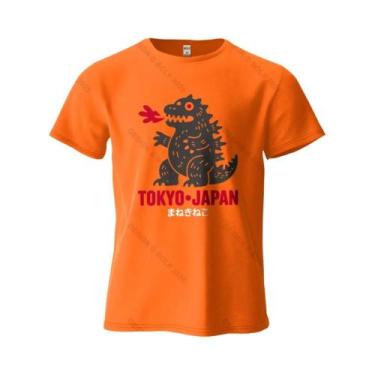 Imagem de Camiseta Masculina Oversized De Algodão Com Estampa De Dinossauro De T