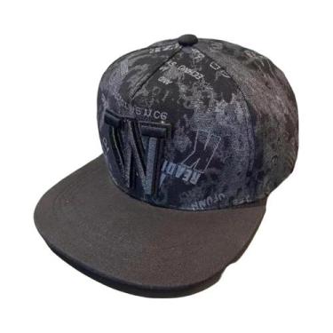 Imagem de Boné De Beisebol Masculino Ajustável Com Aba Reta, Estilo Hip-hop, Bor