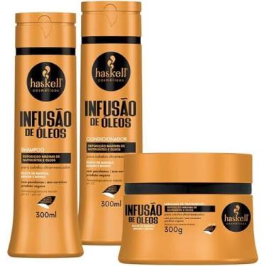 Imagem de Kit haskell infusão de óleos shampoo, condicionador e máscara