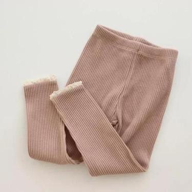 Imagem de Leggings De Algodão Para Meninas Pequenas, Calças Longas Para Bebês, R