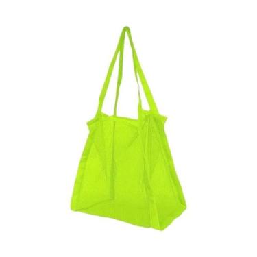 Imagem de Bolsa De Praia Grande Multicolorida Em Malha, Respirável, Portátil, Do