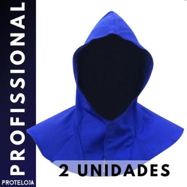 Imagem de KIT 05 TOUCA SOLDADOR EM BRIM AZUL ROYAL COM tiras autocolantes - PROT