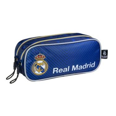 Imagem de Estojo Escolar Duplo Futebol Real Madrid Xeryus-Unissex