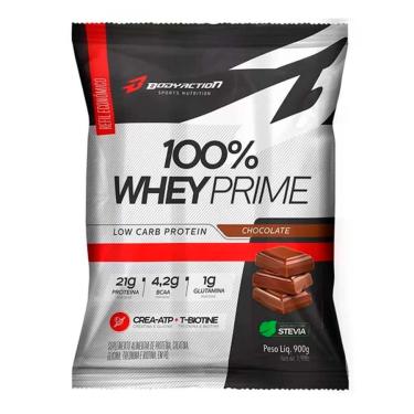Imagem de Whey 100% Prime 900g Refil Body Action Sabor Baunilha