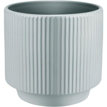 Imagem de Cachepô Vaso Decorativo Planta Redondo Home&co Cerâmica 12x13x13cm Cinza