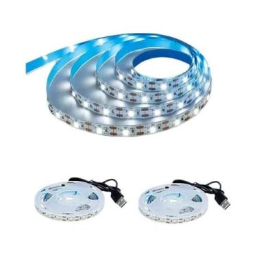 Imagem de Fita De LED USB 5V Branca Quente 1-5m Para Decoração De Fundo De TV E 