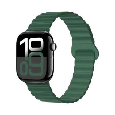 Imagem de Pulseira Esportiva Magnética De Silicone 42mm 44mm 45mm 46mm 49mm Para