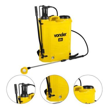 Imagem de Pulverizador Costal 2 Em 1 Manual Ou Bateria 18 Lts Vonder - 12034