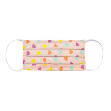 Imagem de Máscara de proteção facial em tecido estampado infantil 2 camadas 100%
