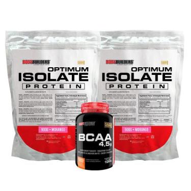 Imagem de Kit 2x Optimum Isolate Whey Protein 900g + BCAA 100g - Bodybuilders, M