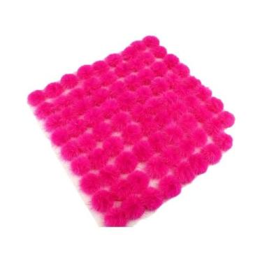 Imagem de Bolas De Pompom De Pele De Mink 25mm 30mm 40mm Para Costurar Em Chavei