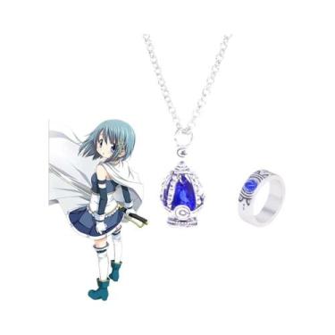 Imagem de Conjunto De Colar E Anel De Cosplay De Anime Puella Magi Madoka Magica
