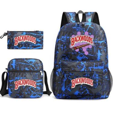 Imagem de Conjunto de mochilas Backwoods School de 3 peças para estudantes - yiw
