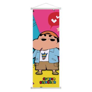 Imagem de Pôsteres de pintura de parede em tela Shins chans Anime 25x75cm - yiwe