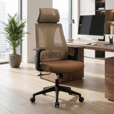 Imagem de Cadeira De Escritório Bologna Marrom - BlidShop