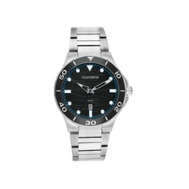 Imagem de Relógio Mondaine Masculino Prata Fundo Preto 32757gomvne1-Masculino