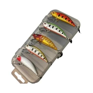 Imagem de Kit De Iscas Artificiais Para Pesca De Truta E Robalo, 5 Peças, Iscas 