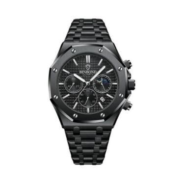 Imagem de Relógio Masculino À Prova d'Água Com Cronógrafo Luminoso BINBOND 0161,