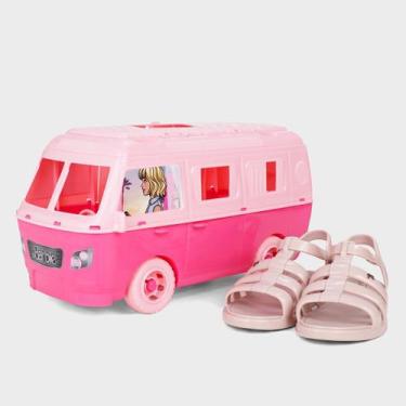 Imagem de Sandália Infantil Grendene Kids Barbie Road Trip Menina, Rosa claro, 3