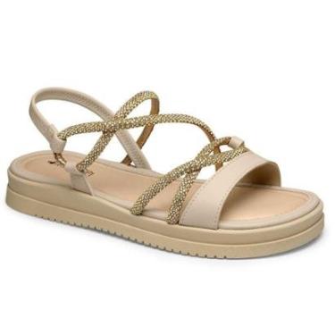 Imagem de Sandália Papete Mississipi Flatform MF031 Feminino Creme-Feminino
