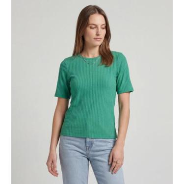 Imagem de Blusa Feminina Ribana Canelada Infinita Cor Verde, P, Verde