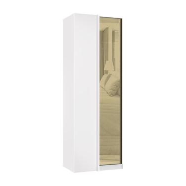 Imagem de Guarda Roupa Modulado Canto Reto Modulado Canto Reto 1 Porta MDP Vidro Reflecta Bronze Bronze