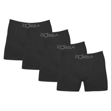 Imagem de Kit Com 4 Cuecas Boxer Box Adulto Em Algodão Cotton Sem Costura Zorba,