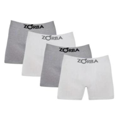 Imagem de Kit Com 4 Cuecas Boxer Box Adulto Em Algodão Cotton Sem Costura Zorba,