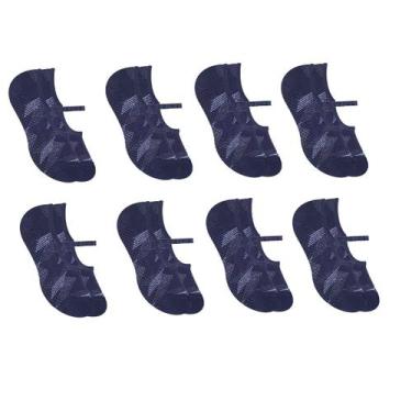 Imagem de Kit Com 8 Pares De Meias Femininas Selene Pilates Antiderrapante Com V
