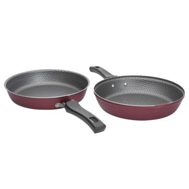 Imagem de Omeleteira Antiaderente 20 Cm Loreto Starflon T1 Tramontina, Vermelho,