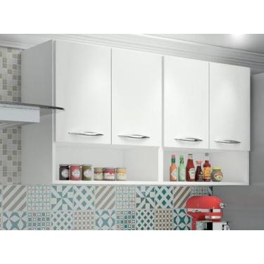 Imagem de Módulo Aéreo 4 Portas 1,20m Armário Parede Cozinha Multiuso - ClickFor