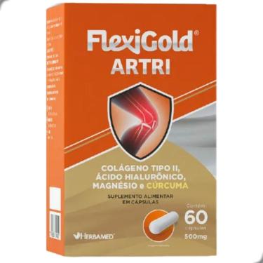 Imagem de Flexigold Artri Colageno Tipo 2 e Curcuma 60 Capsulas Herbamed-Unissex