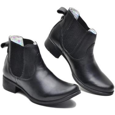 Imagem de Botina Feminina Couro Legítimo Latego 314-Feminino