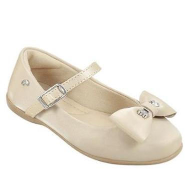 Imagem de SAPATILHA INFANTIL PAMPILI BAILARINA FIVELA  CORAÇÃO AREIA-Feminino