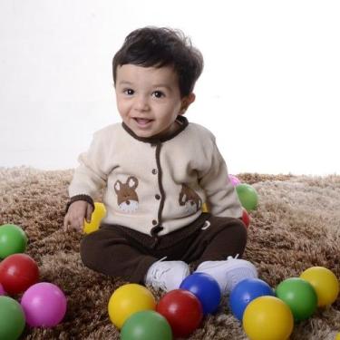Imagem de Conjunto casaco bebê infantil Cachorro Urso salopete - Estylo Baby, Ma